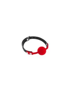 Baillon Boule Silicone Rouge Fetish Tentation