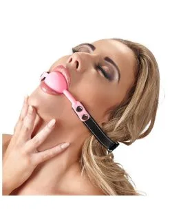 Baillon Réglable A Boule Silicone Rose Bad Kitty