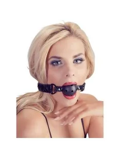 Baillon Réglable Noir Design Diamant Bad Kitty