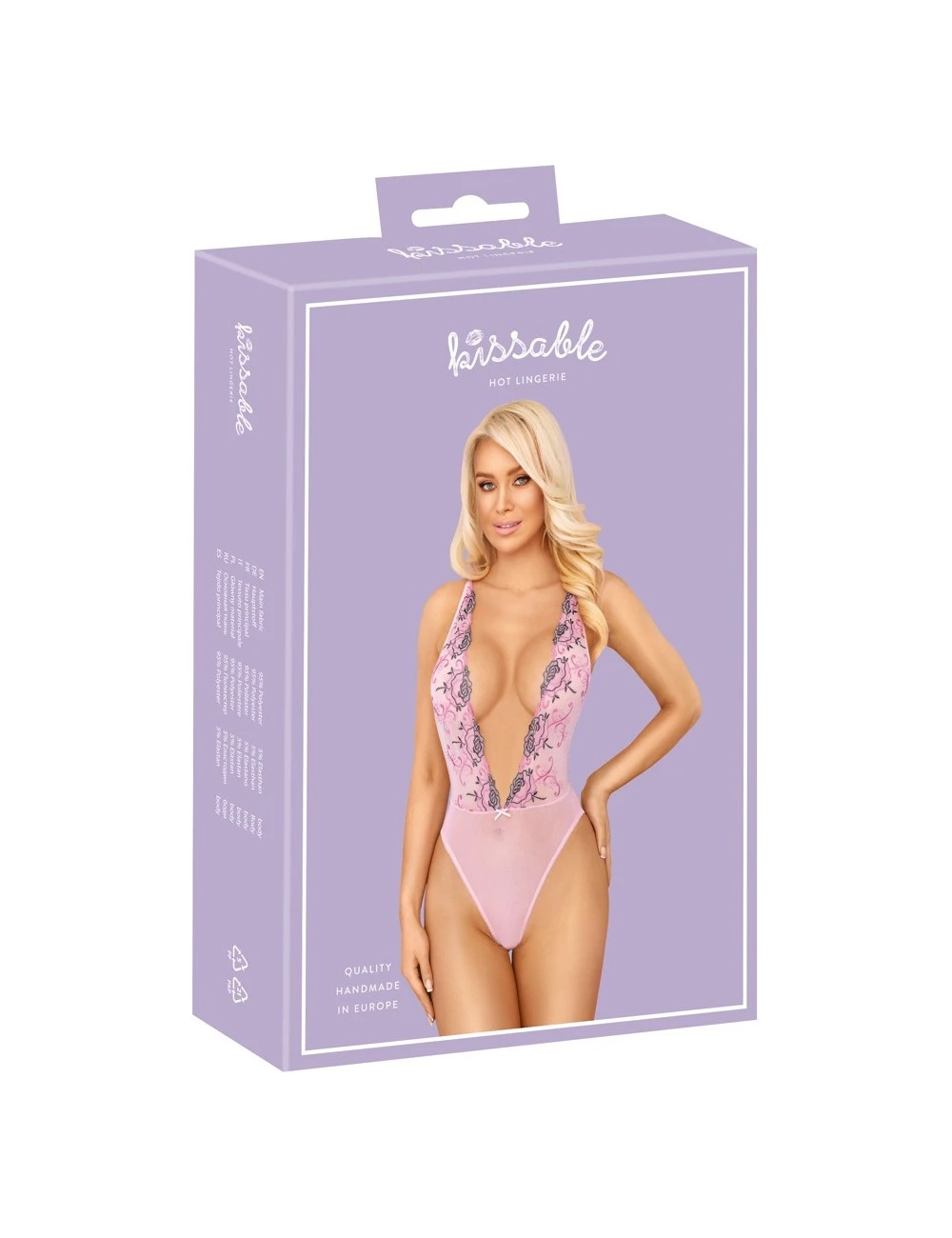 Body Dentelle Large Décolleté Rosilya Kissable – Image 5
