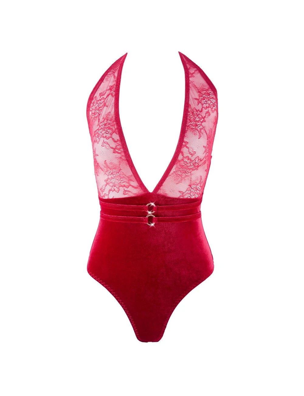 Cottelli Collection Body Dentelle Velours Rouge Cottelli – Image 3