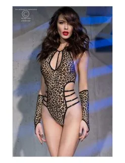 Body Léopard Avec Manchettes Chilirose