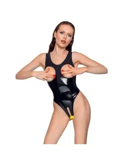 Body Ouvert Vinyle Et Zip Black Level