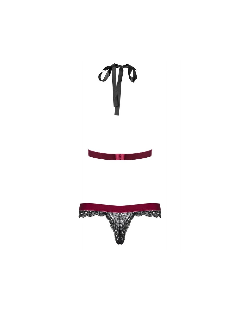 Obsessive Lingerie Body Rossita Noir & Bordeaux Obsessive – Image 4