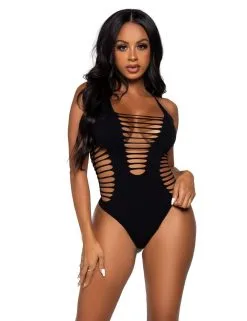 Body String Dos Nageur Noir Leg Avenue