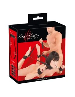 Bondage Set Menottes Chevilles Et Cou Bad Kitty