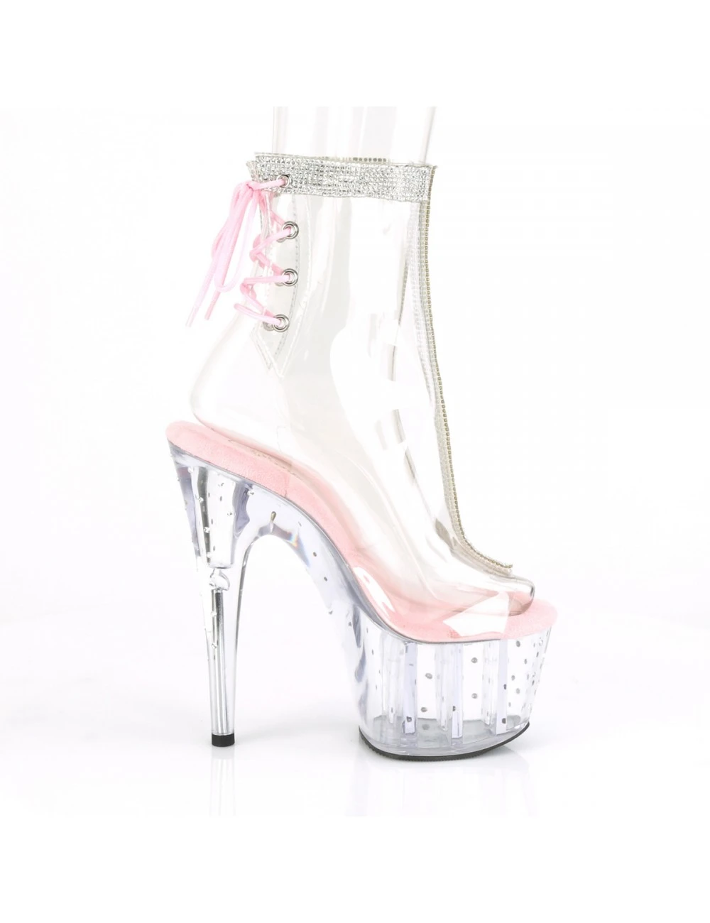 Pleaser USA Shoes Bottines à Lacets Rose Stardust PLEASER – Image 3