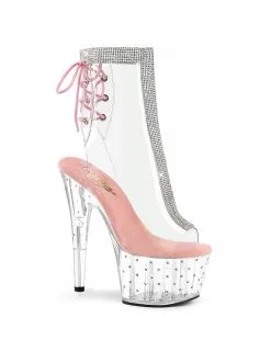 Pleaser USA Shoes Bottines à Lacets Rose Stardust PLEASER