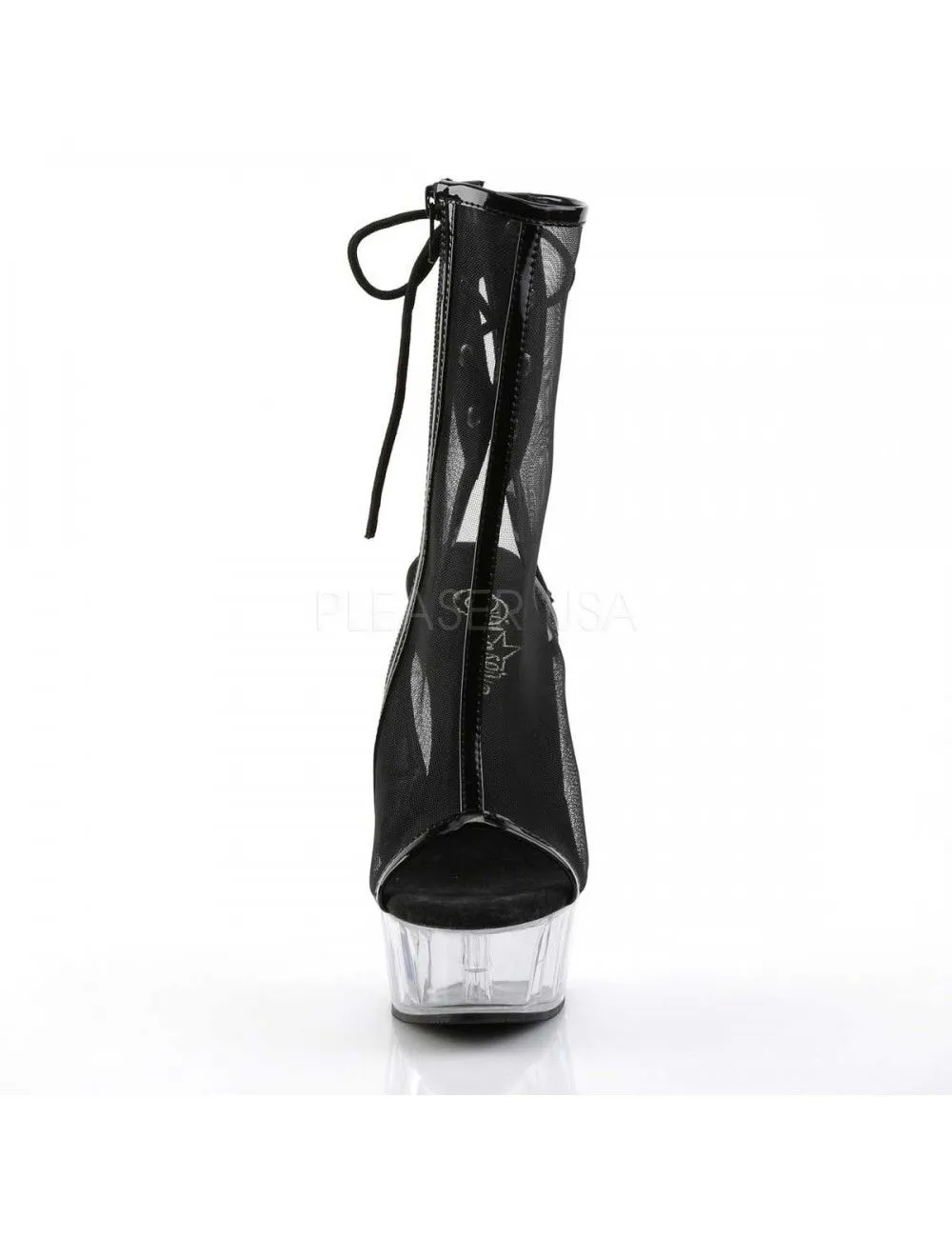 Pleaser USA Shoes Bottines Effet Transparence Noir PLEASER – Image 2