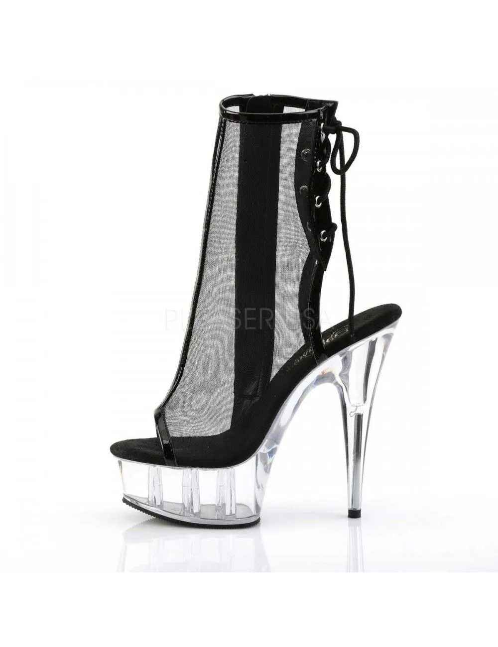 Pleaser USA Shoes Bottines Effet Transparence Noir PLEASER – Image 3
