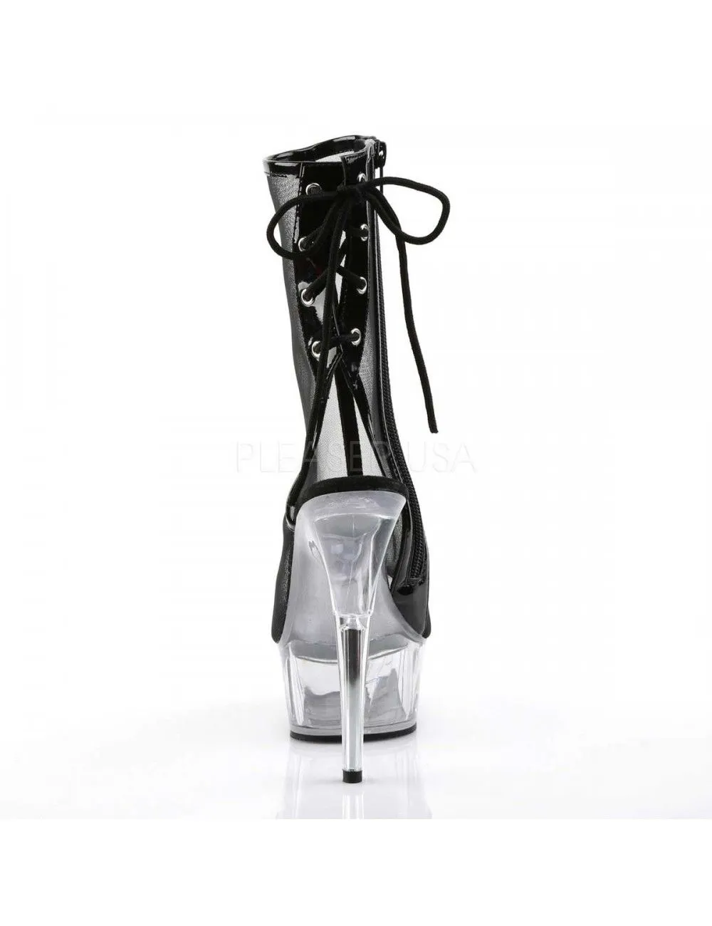 Pleaser USA Shoes Bottines Effet Transparence Noir PLEASER – Image 4