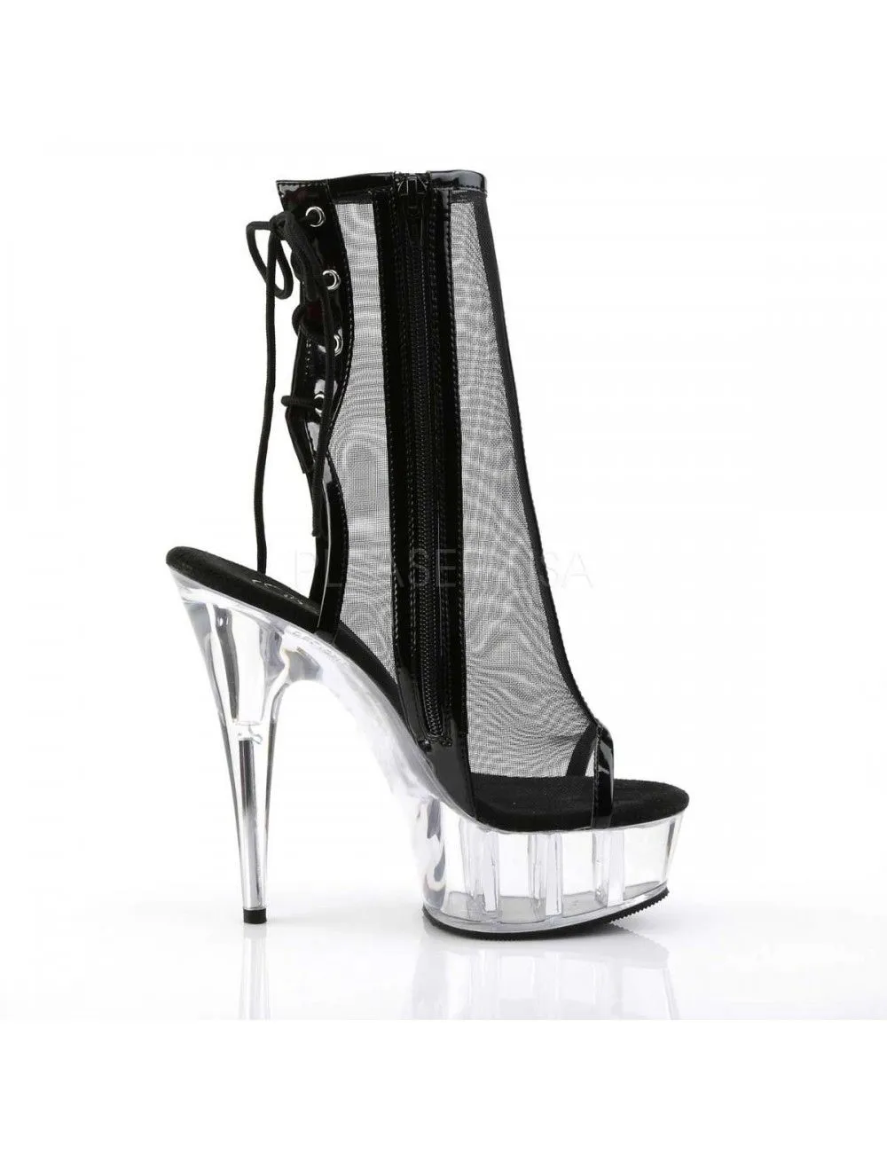 Pleaser USA Shoes Bottines Effet Transparence Noir PLEASER – Image 5