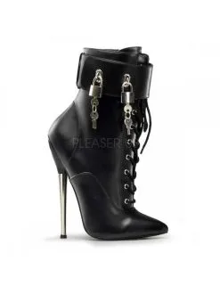 Pleaser USA Shoes Bottines Fetish Noires Mat Talon Aiguilles Pleaser