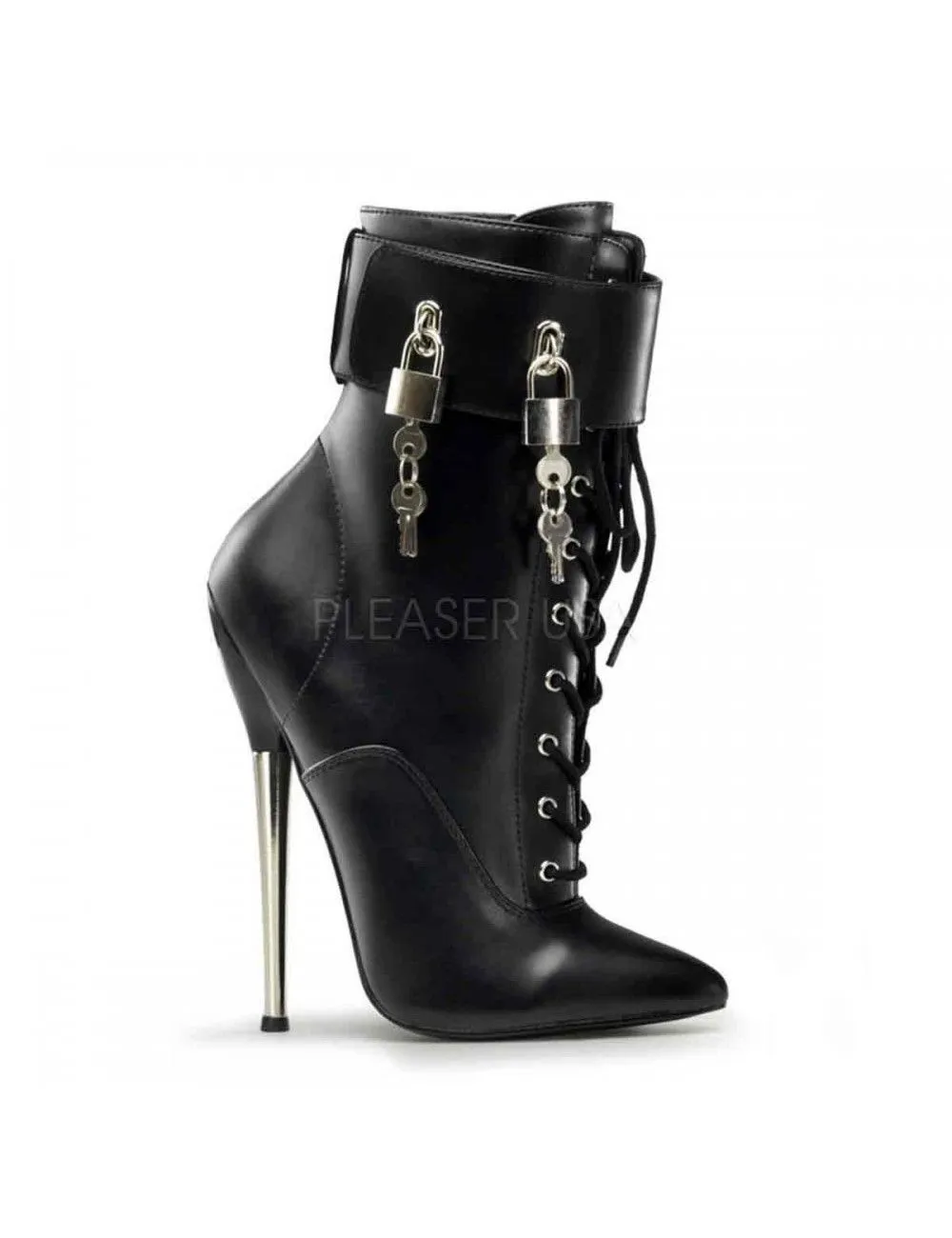 Pleaser USA Shoes Bottines Fetish Noires Mat Talon Aiguilles Pleaser