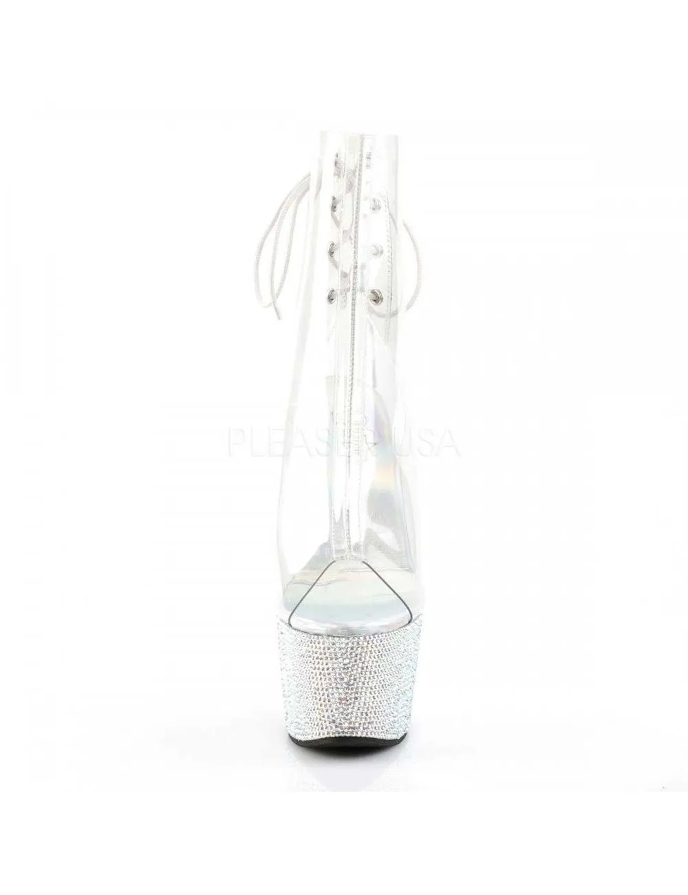 Pleaser USA Shoes Bottines Luxe Strass Transparent PLEASER – Image 2