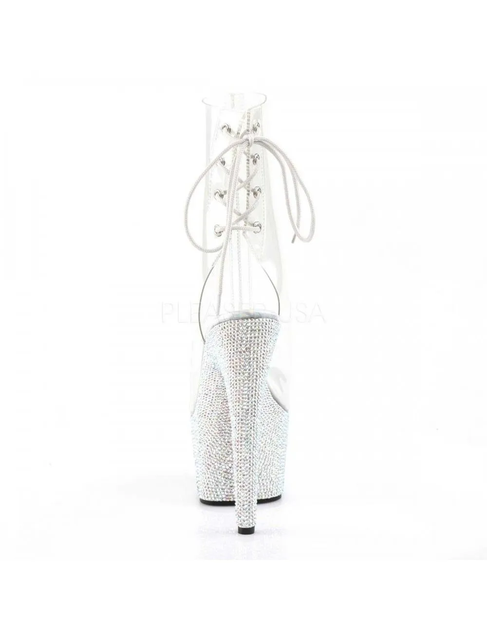 Pleaser USA Shoes Bottines Luxe Strass Transparent PLEASER – Image 4