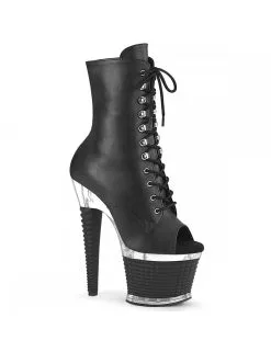 Pleaser USA Shoes Bottines Plateforme Noir Mat Spectator 1021 PLEASER