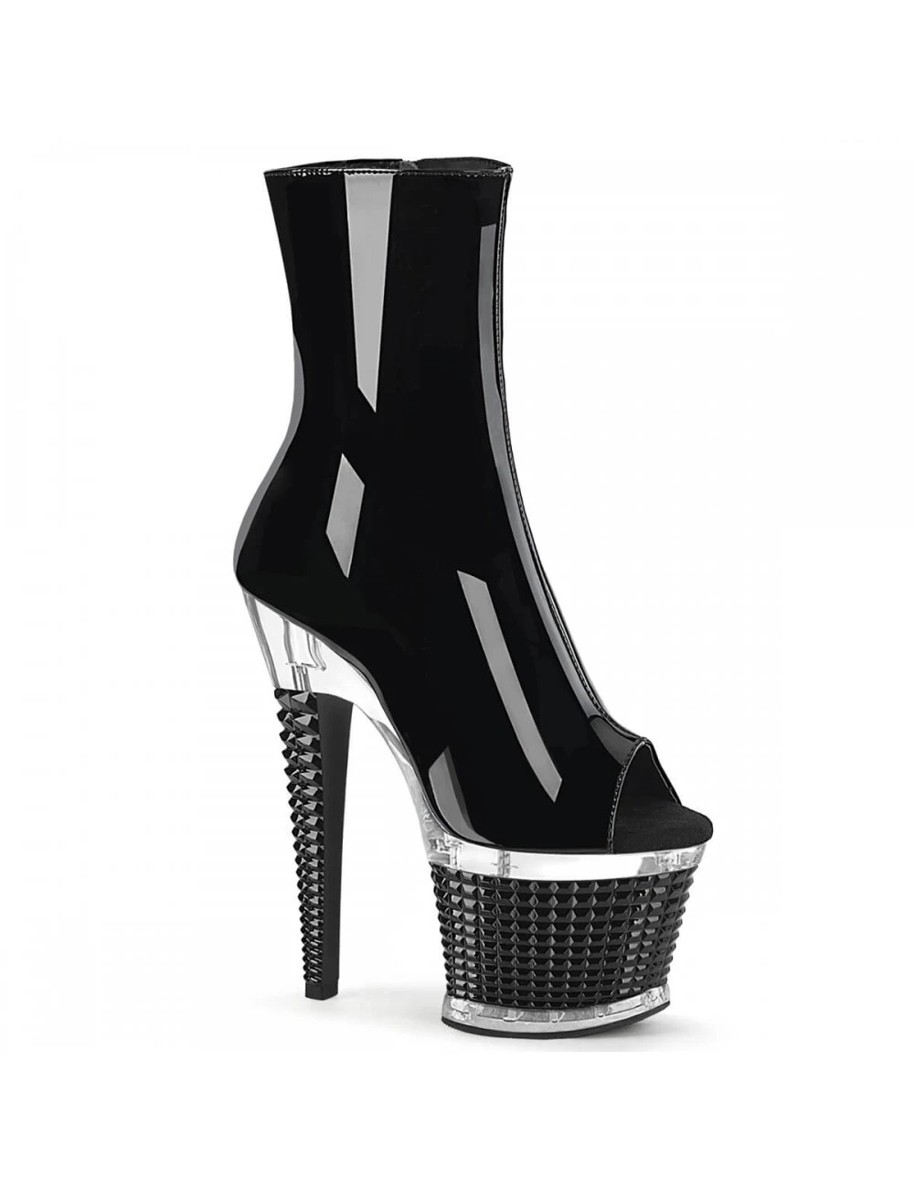 Pleaser USA Shoes Bottines Plateforme Ouverte Vernis Spectator 1012 PLEASER
