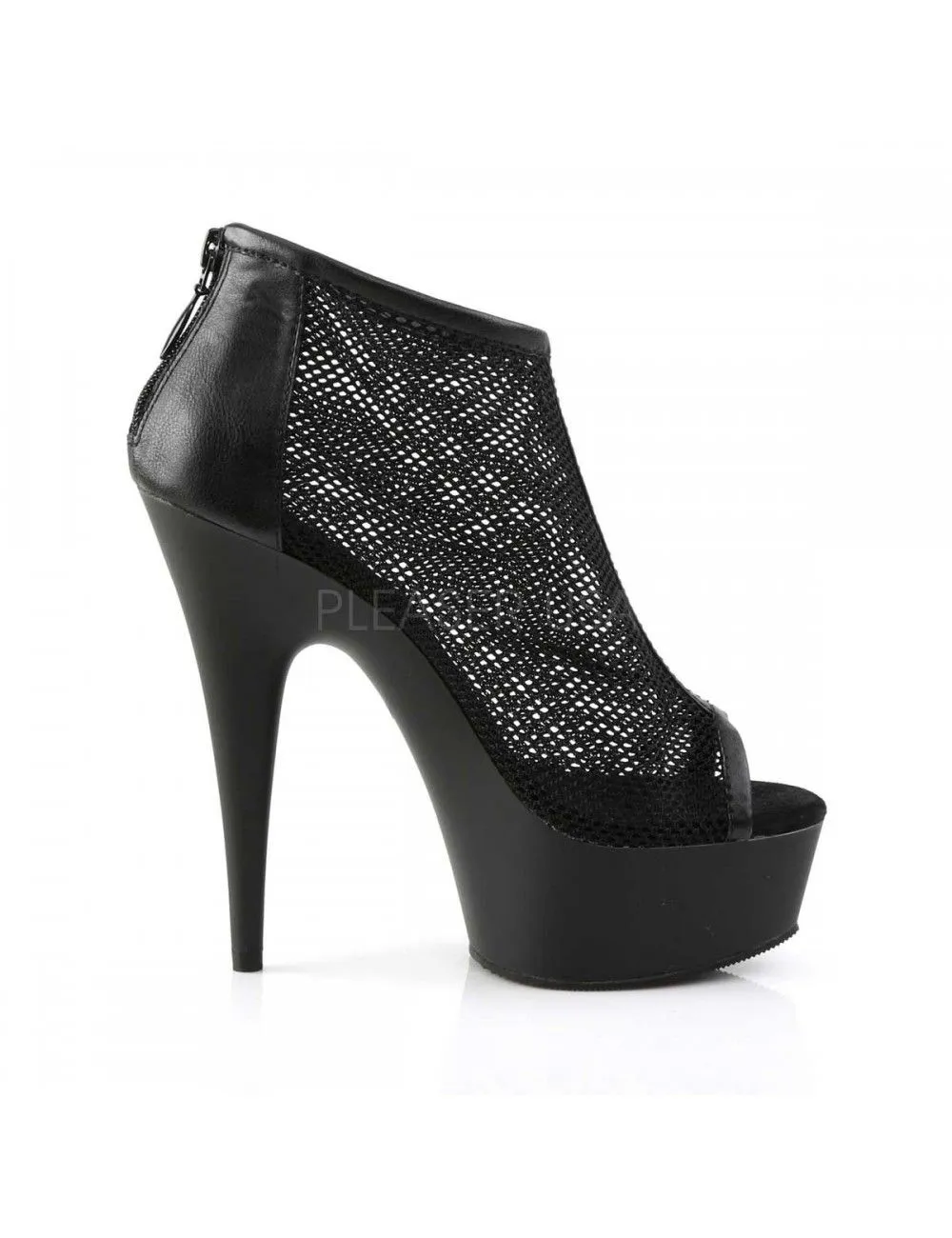 Pleaser USA Shoes Bottines Plateforme Résille Noir & Sexy PLEASER – Image 5