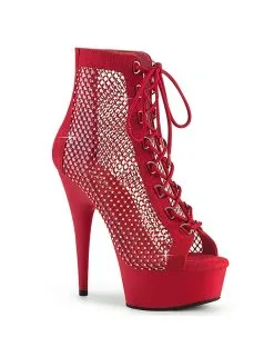 Pleaser USA Shoes Bottines Plateforme Rouge Delight-600-33RM PLEASER