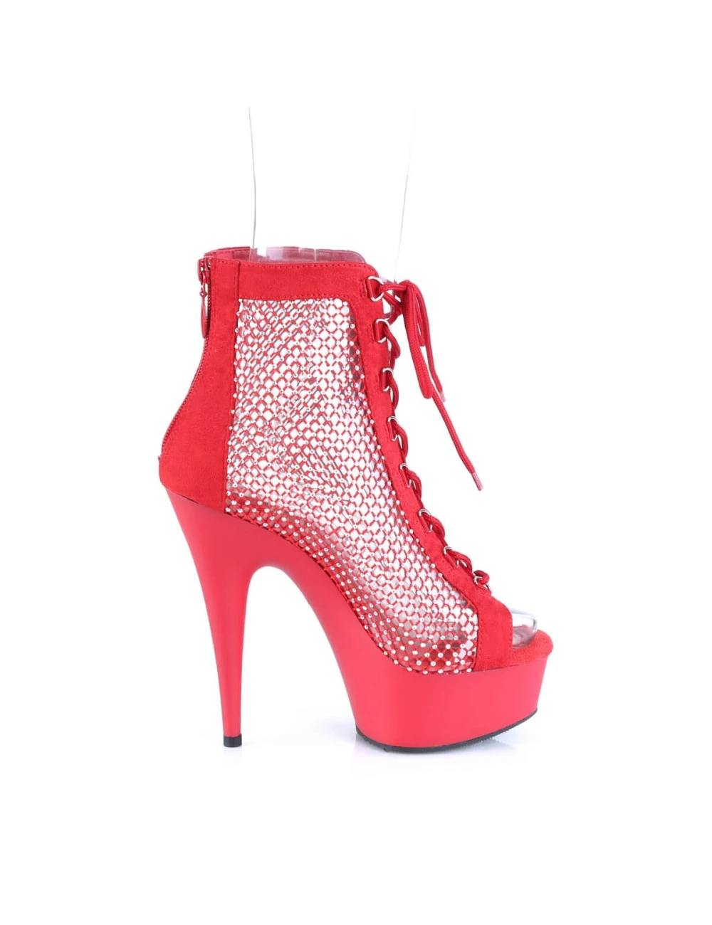 Pleaser USA Shoes Bottines Plateforme Rouge Delight-600-33RM PLEASER – Image 5