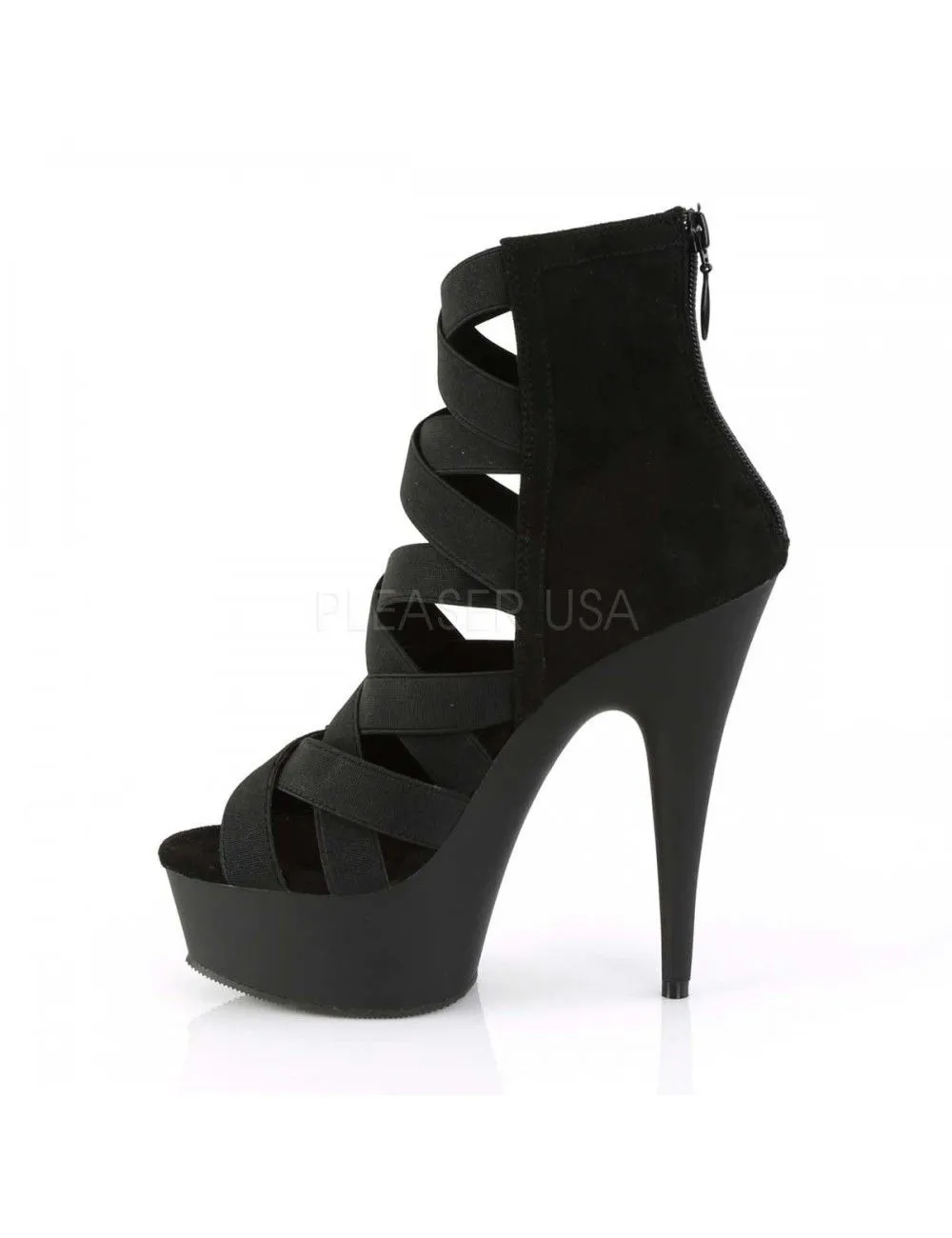 Pleaser USA Shoes Bottines Plateforme Sangles Croisées Elastiques PLEASER – Image 3