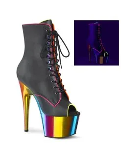 Pleaser USA Shoes Bottines Plateformes Adore 1021RC-02 Noir PLEASER