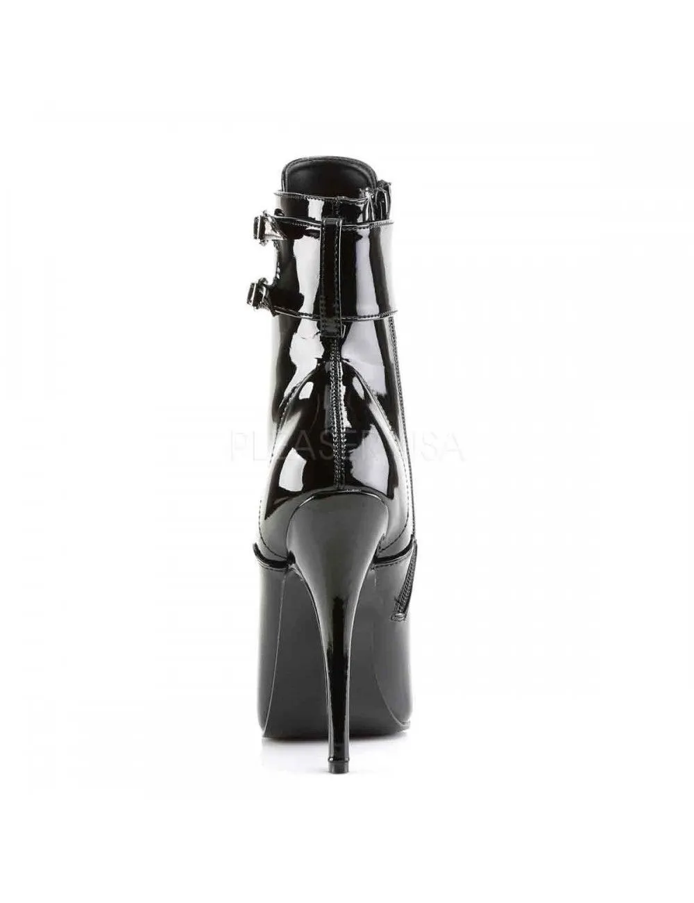 Pleaser USA Shoes Bottines Talon Aiguille Noir Vernis DOMINA 1023 – Image 4