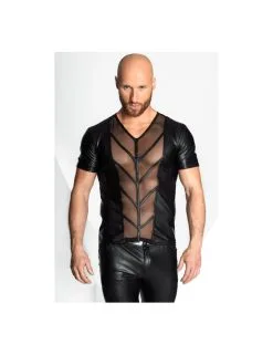 Chemise à Rayures Noir Handmade