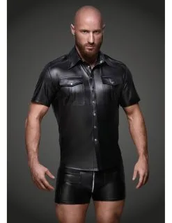 Chemise Sexy Et Elégante Noir Handmade