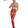 Passion Lingerie Collant Ecologique Ouvert Rouge PASSION