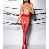 Passion Lingerie Collants Ouverts TI001R 20 DEN Rouge Passion