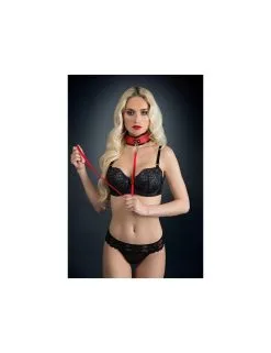 Collier Et Laisse Rouge Guilty Pleasure