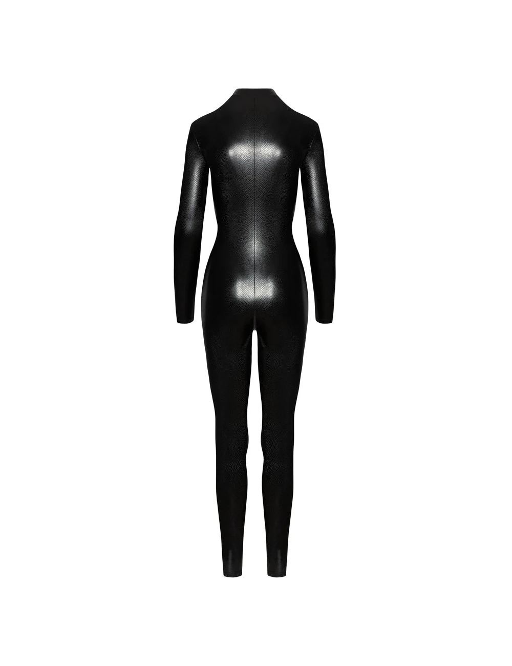 Combinaison Noir Wetlook Zip Snake Noir Handmade – Image 6