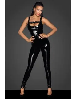 Combinaison Vinyle F249 Fabulous Noir Handmade