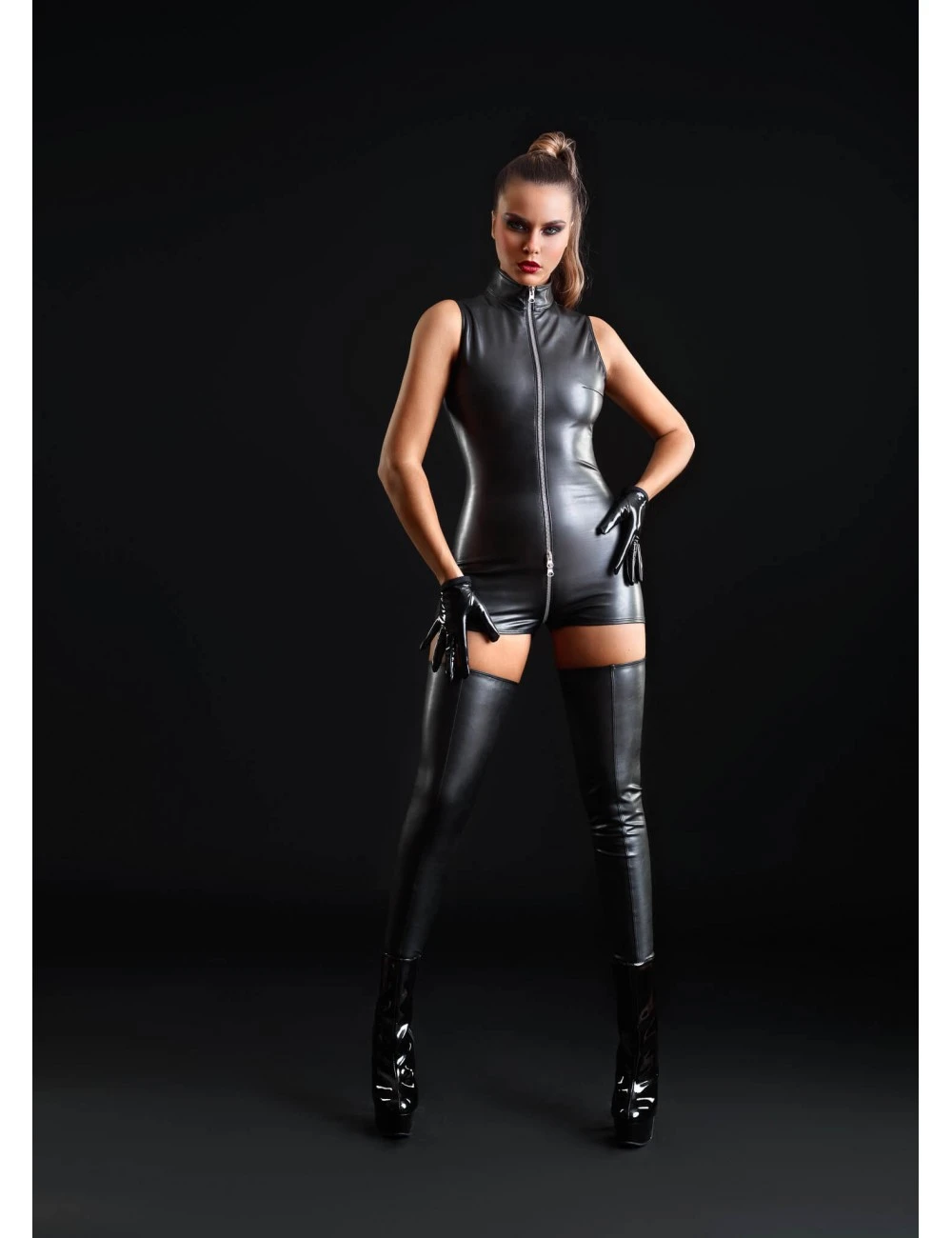 Combishort Faux Cuir Erika PATRICE CATANZARO – Image 3