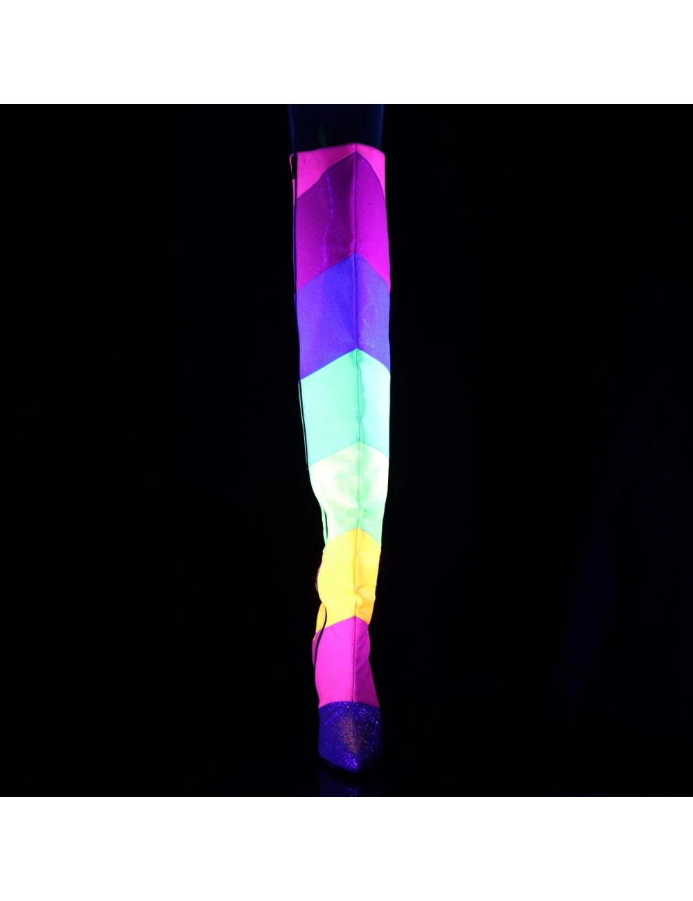 Pleaser USA Shoes Cuissarde Arc En Ciel Dream-3012RBG PLEASER – Image 2