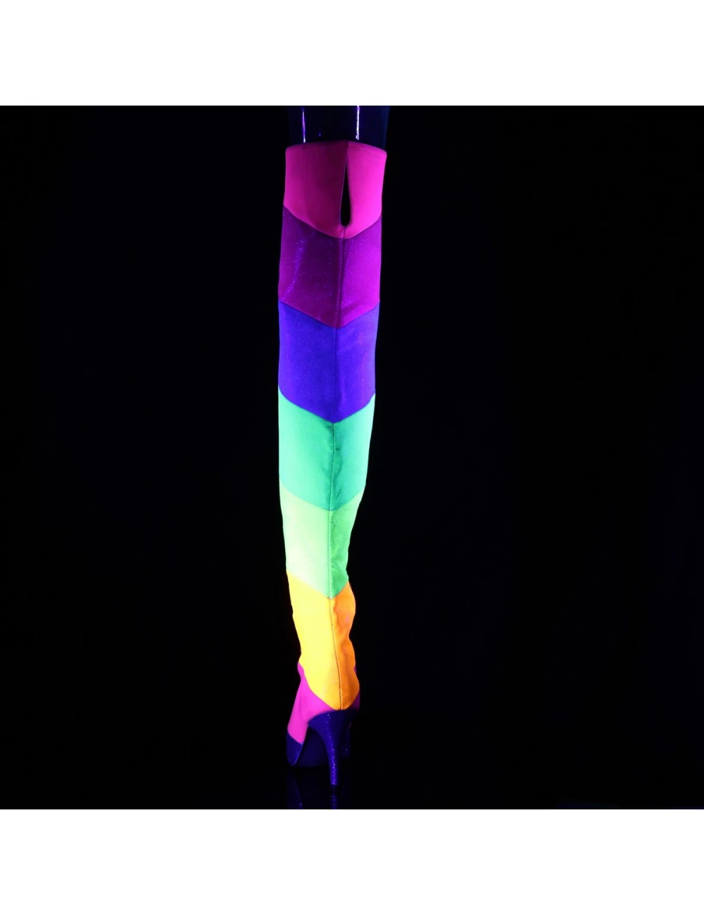Pleaser USA Shoes Cuissarde Arc En Ciel Dream-3012RBG PLEASER – Image 4