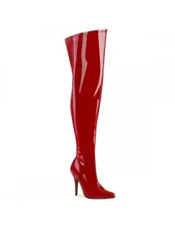Pleaser USA Shoes Cuissardes Large Rouge Vernis SEDUCE 3000WC