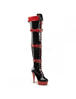 Pleaser USA Shoes Cuissardes Plateforme Vernies Doc Pleaser