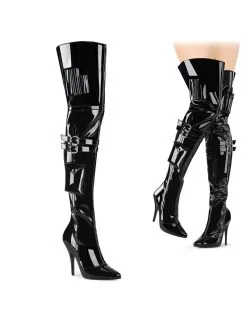 Pleaser USA Shoes Cuissardes Talons Hauts Noir Seduce 3019 Pleaser