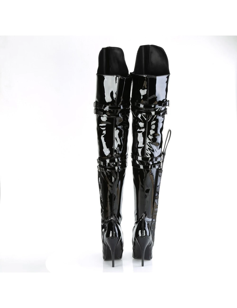 Pleaser USA Shoes Cuissardes Talons Hauts Noir Seduce 3080 Pleaser – Image 4