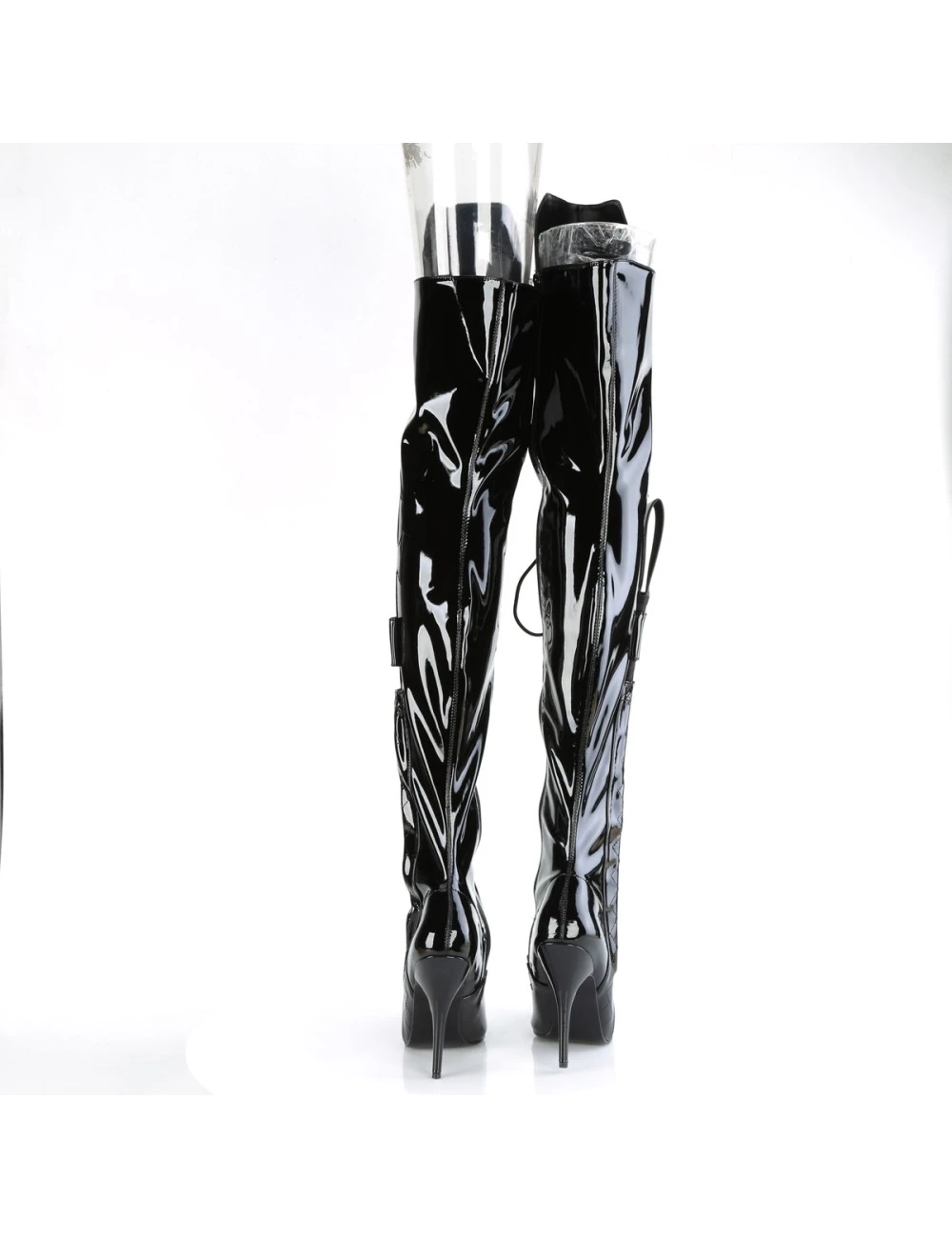 Pleaser USA Shoes Cuissardes Talons Hauts Noir Seduce 3082 Pleaser – Image 4