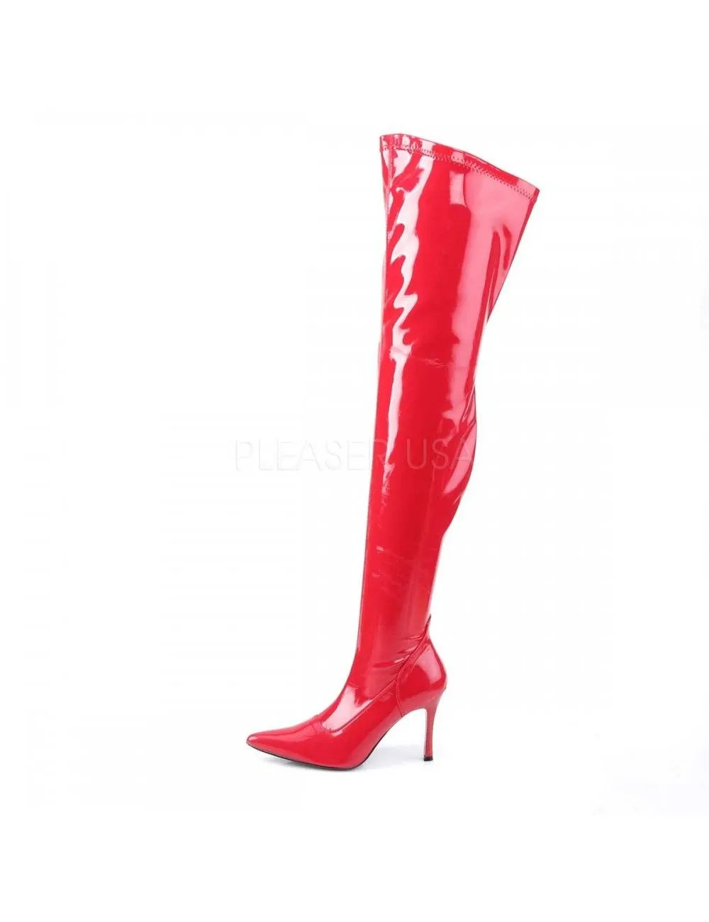 Pleaser USA Shoes Cuissardes Vinyles Talon Aiguilles LUST-3000 – Image 3