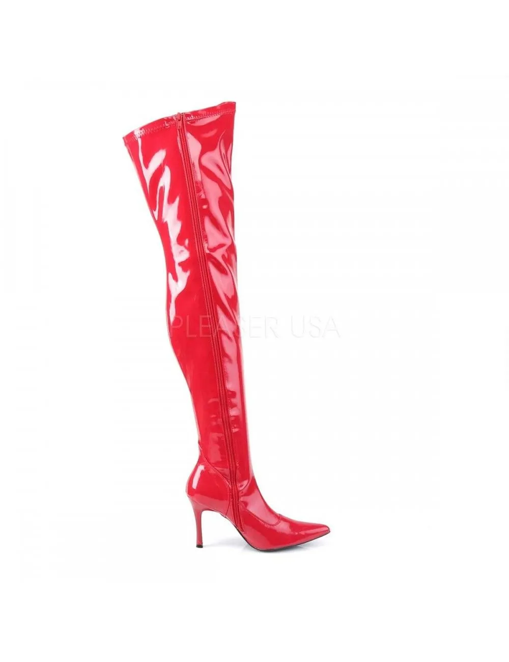 Pleaser USA Shoes Cuissardes Vinyles Talon Aiguilles LUST-3000 – Image 5