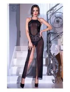 Déshabillé Noir Elégant Chilirose