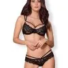 Obsessive Lingerie Ensemble 2 Pièces Noir 860-SET-1 Obsessive