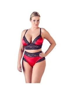 Ensemble 2 Pièces Rouge & Noir Cottelli Collection