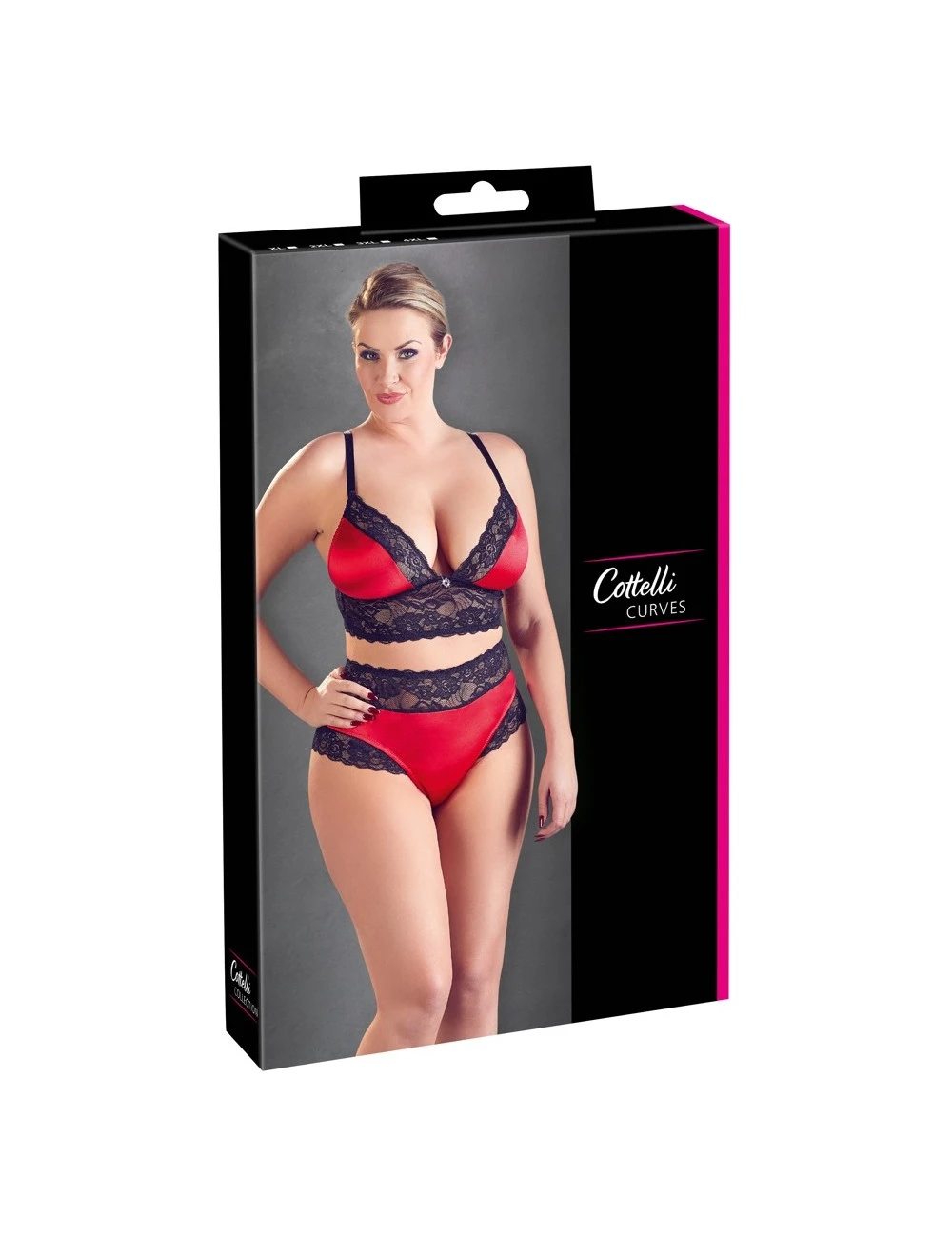 Ensemble 2 Pièces Rouge & Noir Cottelli Collection – Image 7