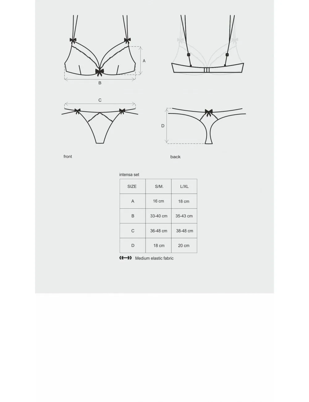 Obsessive Lingerie Ensemble 2 Pièces Sexy Intensa OBSESSIVE – Image 5